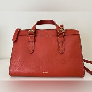 Fossil Cognac Leather Bag